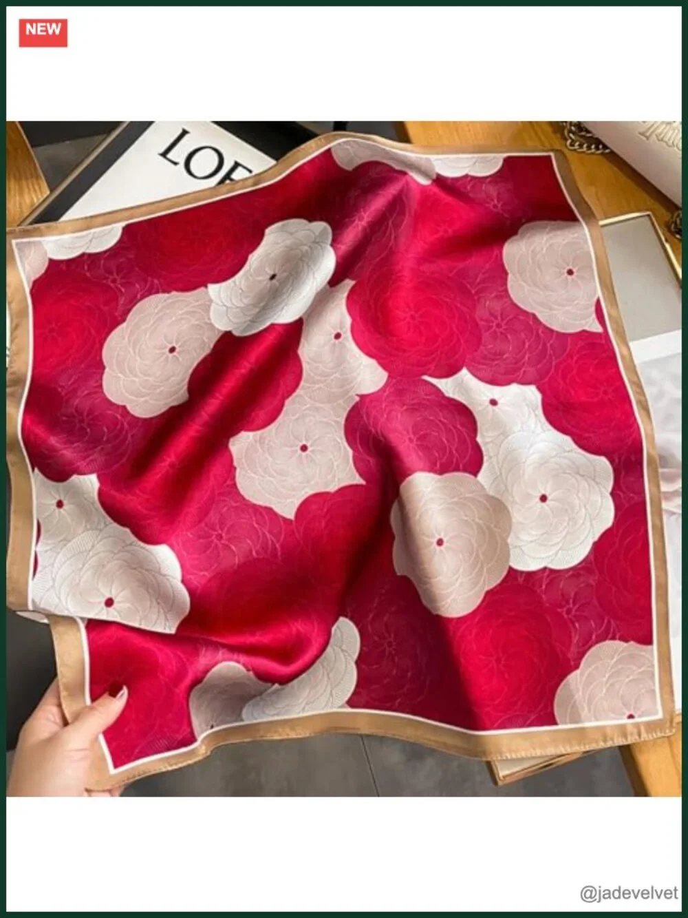 Women's 100% Pure Mulberry Silk Small Square Scarf Neckerchief